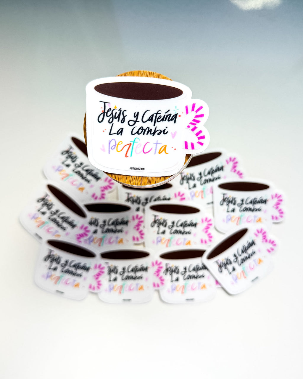 STICKER: Jesús y Cafeína