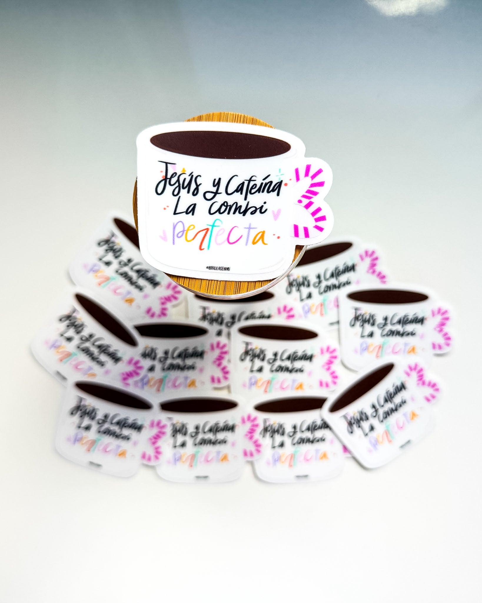 STICKER: Jesús y Cafeína