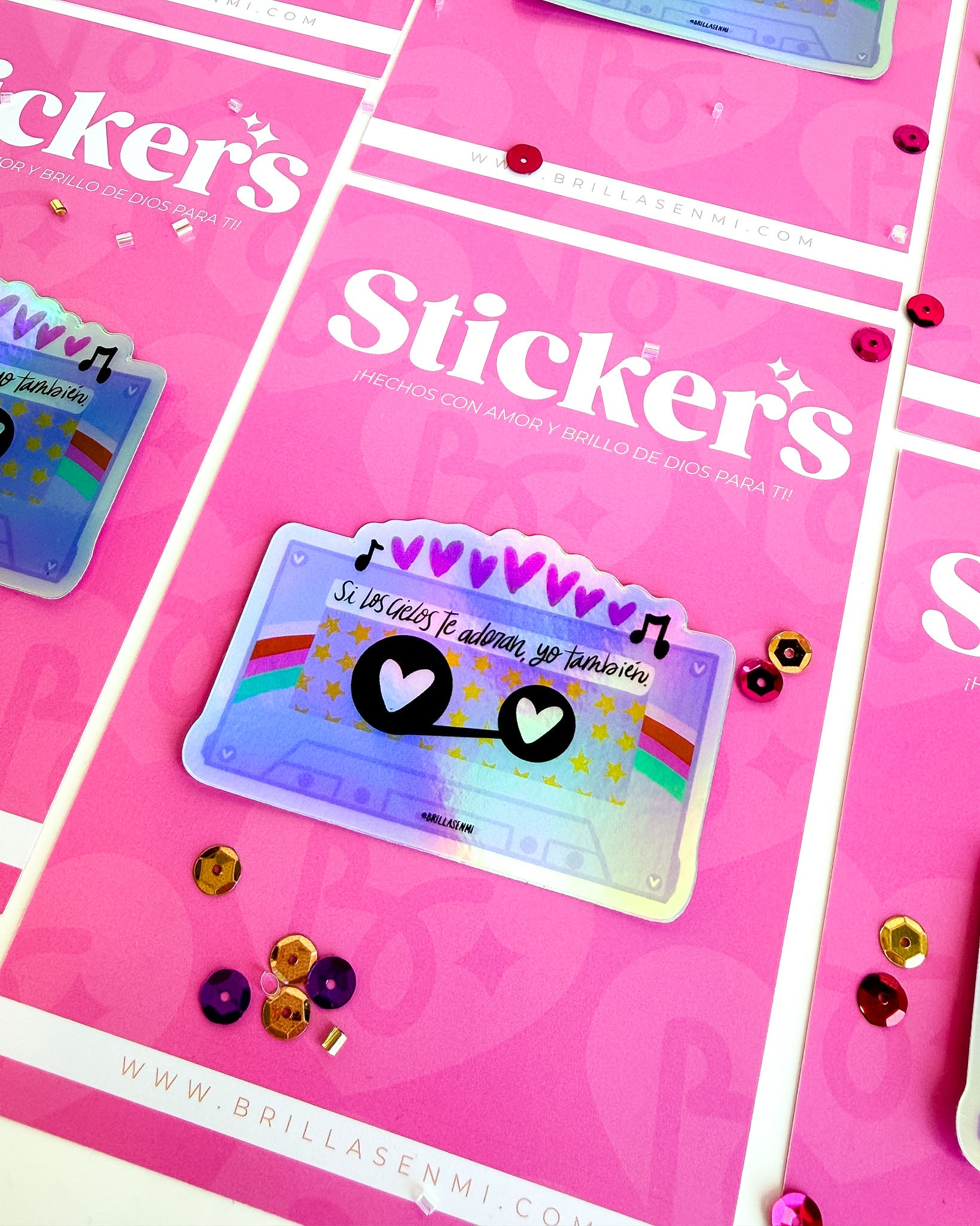 STICKER: Cassette Holográfico